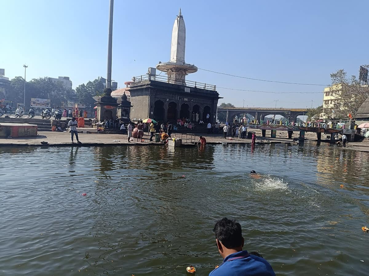 The Kalaram temple area of Panchavati, Nashik