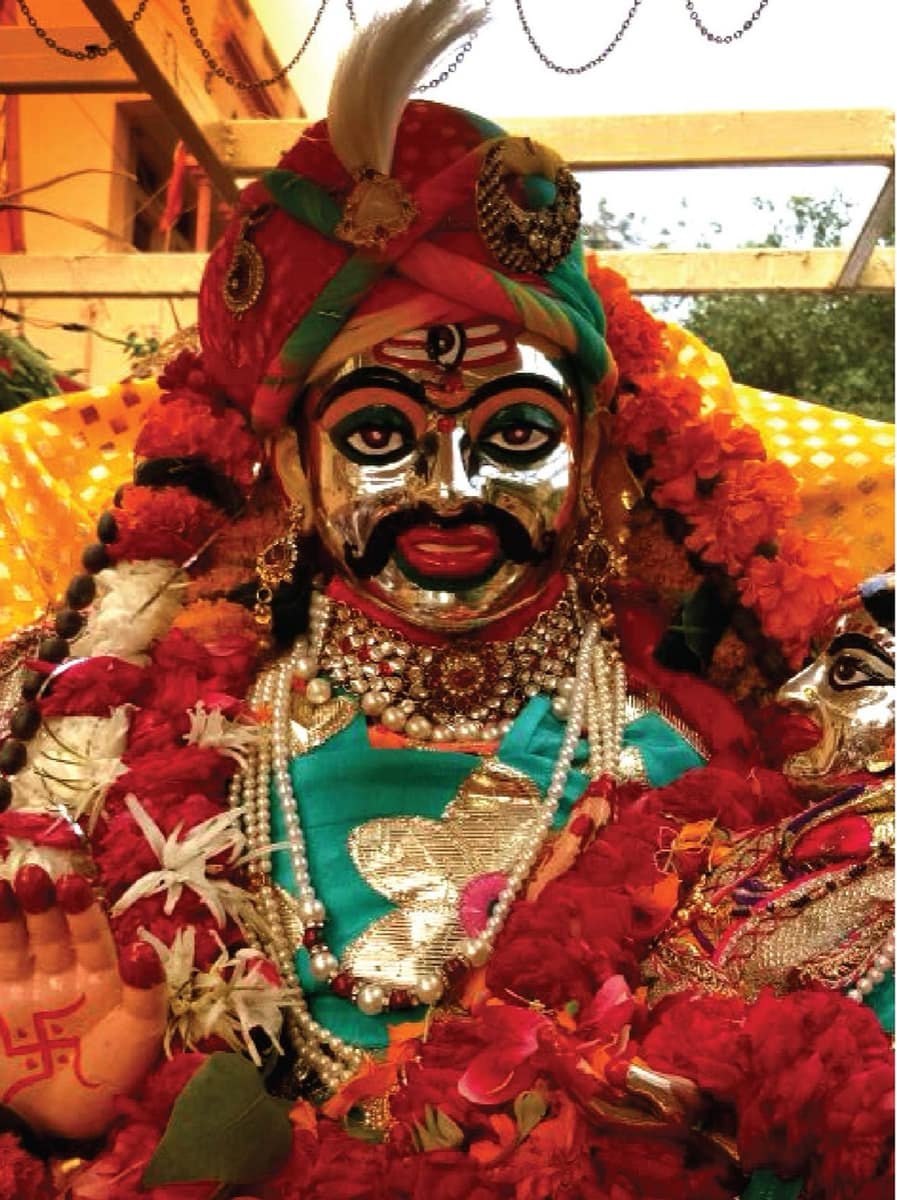 The Mahakal Sawari procession through the streets of Ujjain
